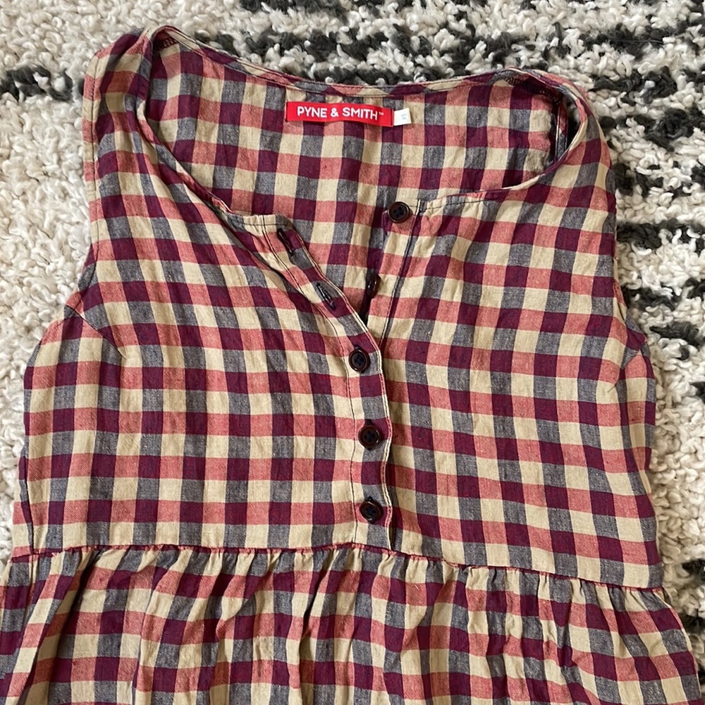 Pyne and Smith dress no 24 in Tilling Check, XS, euc - Picture 2 of 2